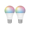 Smart lampa | E27 | RGBWW | RGB + 2700-6500K | 9W | dimbar | 2st [Hombli] HB048 LHO00062 - 2