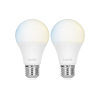 Smart lampa | E27 | justerbar vit | 2700K-6500K | 9W | dimbar | 2st [Hombli] HB047 LHO00061 - 2