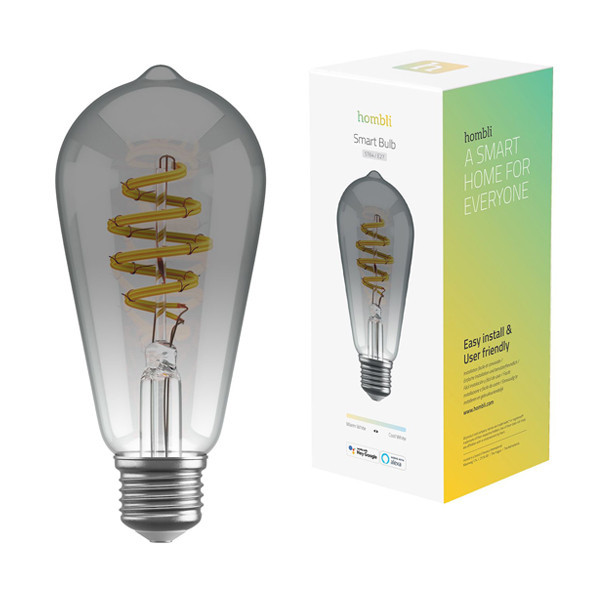 Smart lampa E27 dimbar | ST64 smokey | 1800K-6500K | 5.5W [Hombli] LHO00038 - 1