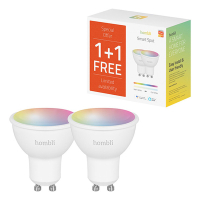 Smart spotlight | GU10 | RGBWW | RGB + 2700-6500K | 5W | dimbar | 2st [Hombli] HB051 LHO00065