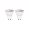 Smart spotlight | GU10 | RGBWW | RGB + 2700-6500K | 5W | dimbar | 2st [Hombli] HB051 LHO00065 - 2
