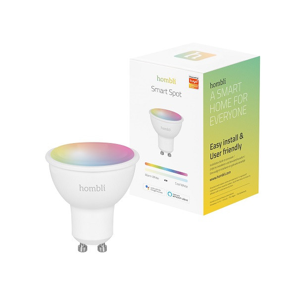 Smart spotlight GU10 | RGBWW | RGB + 2700-6500K | 5W | dimbar [Hombli] HBGB-0224 LHO00032 - 1