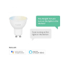 Smart spotlight GU10 dimbar | justerbar vit | 2700K-6500K | 4,5W [Hombli] 2st LHO00064 - 4