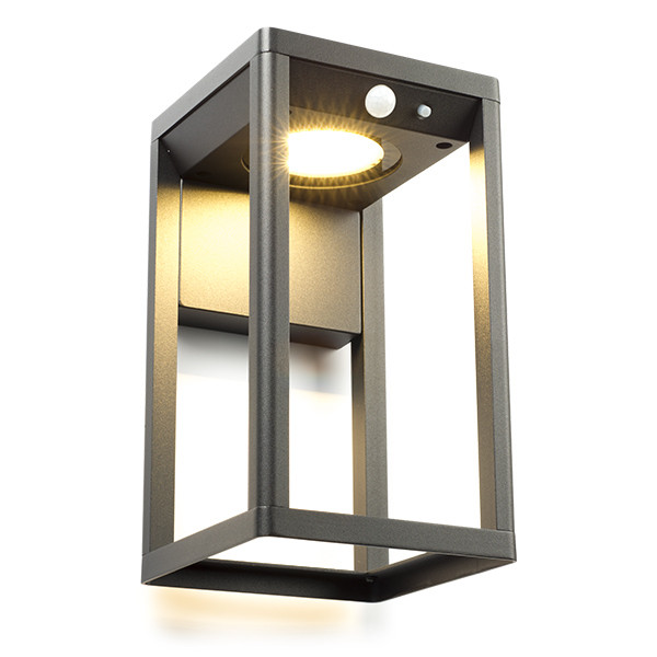 Solcell vägglampa | Berkshire | IP54 | sensor | svart [123ink] LDR08541 - 1