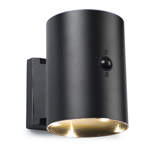 Solcell vägglampa | Grantham Up & Down | IP54 | sensor | svart [123ink] LDR08531 - 2