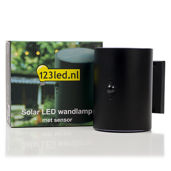 Solcell vägglampa | Grantham Up & Down | IP54 | sensor | svart [123ink] LDR08531 - 3