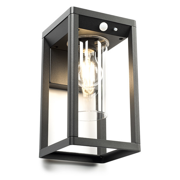 Solcell vägglampa | Kensington | IP54 | sensor | svart [123ink] LDR08542 - 1