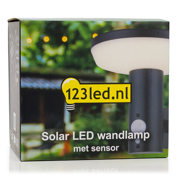 Solcell vägglampa | Notting Hill | IP54 | sensor | svart [123ink] LDR08544 - 5