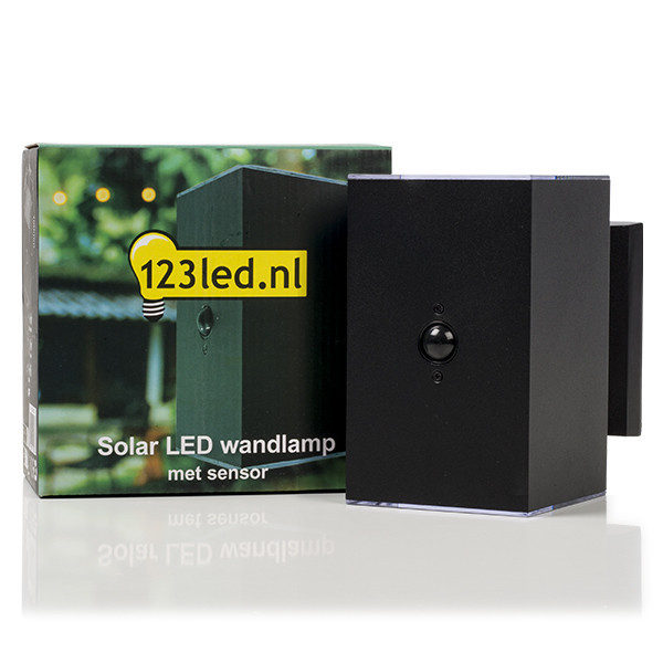 Solcell vägglampa | Oxford Up & Down | IP54 | sensor | svart [123ink] LDR08533 - 3