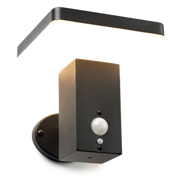 Solcell vägglampa | Primrose Hill | IP54 | sensor | svart [123ink] LDR08545 - 1