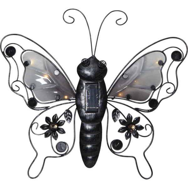Solcellsdekoration Butterfly | 0.4W | 10 lampor | svart 481-27 361294 - 1