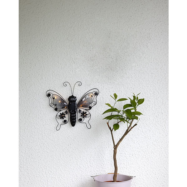 Solcellsdekoration Butterfly | 0.4W | 10 lampor | svart 481-27 361294 - 4
