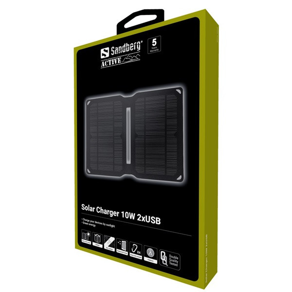 Solcellsladdare | 10W 2xUSB | Sandberg 420-69 361591 - 5