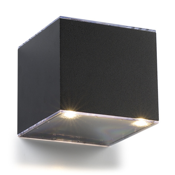 Solcellsvägglampa Avon Down | IP54 | svart [123ink] LDR08534 - 2
