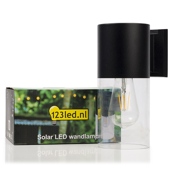 Solcellsvägglampa Salcombe | IP54 | svart [123ink] LDR08539 - 2