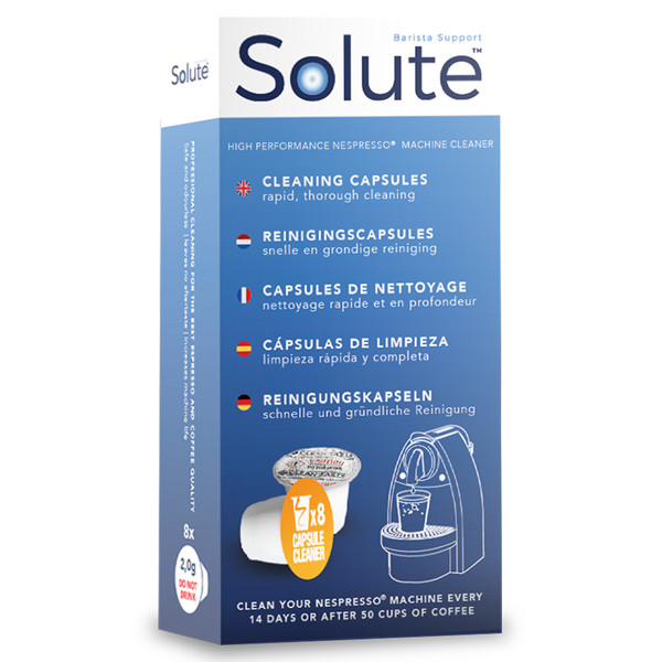 Rengöringskapslar för Nespresso | Solute | 2.0gr x8 SSO04019 - 1
