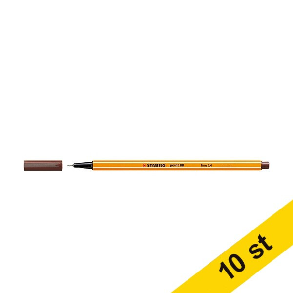 Fineliner Point 88 | Stabilo | brun | 10st 200228 - 1
