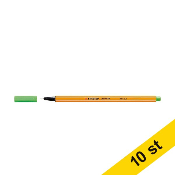 Fineliner Point 88 | Stabilo | ljusgrön | 10st 200219 - 1
