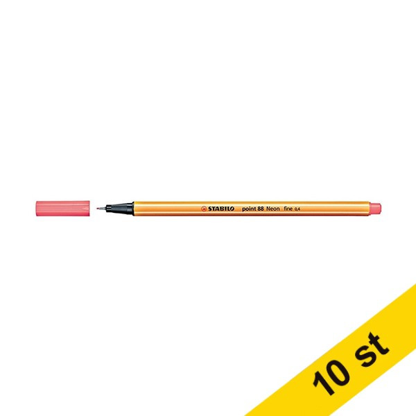 Fineliner Point 88 | Stabilo | neonrosa | 10st 200234 - 1