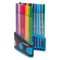 Stabilo Tuschpenna Point 68 ColorParade med blå/grå hållare | Stabilo | blandade färger | 20st BE6820-031-04 200197