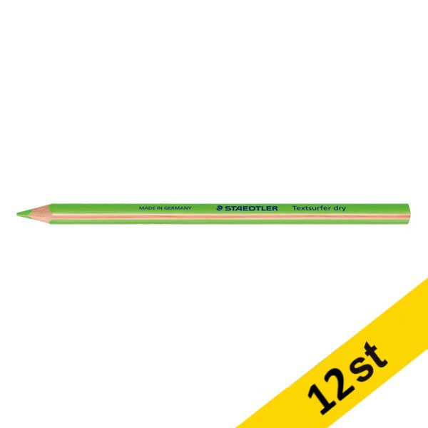 Staedtler Överstrykningspenna | Staedtler Textsurfer Dry | grön | 12st  209601 - 1