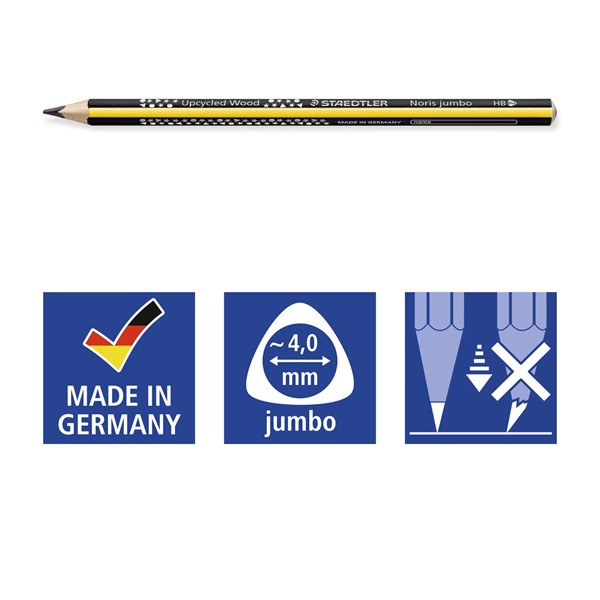 Staedtler Blyertspenna HB | Staedtler Noris 119 Jumbo 119 209544 - 4