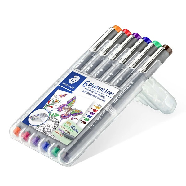 Staedtler Fineliner 0.5mm | Staedtler | sorterade färger | 6st 30805-SSB6 209538 - 3