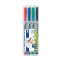 Staedtler Märkpenna icke-permanent | Staedtler Lumocolor 316 | sorterade färger | 4st 316WP4 209530