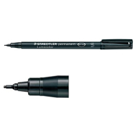 Staedtler Märkpenna permanent 0.4mm | Staedtler Lumocolor 313 | svart 313-9 424725