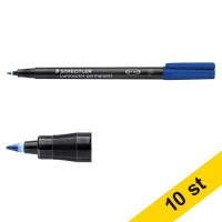 Staedtler Märkpenna permanent 0.6mm | Staedtler Lumocolor 318 | blå | 10st  424739