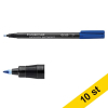Märkpenna permanent 0.6mm | Staedtler Lumocolor 318 | blå | 10st 424739 - 1