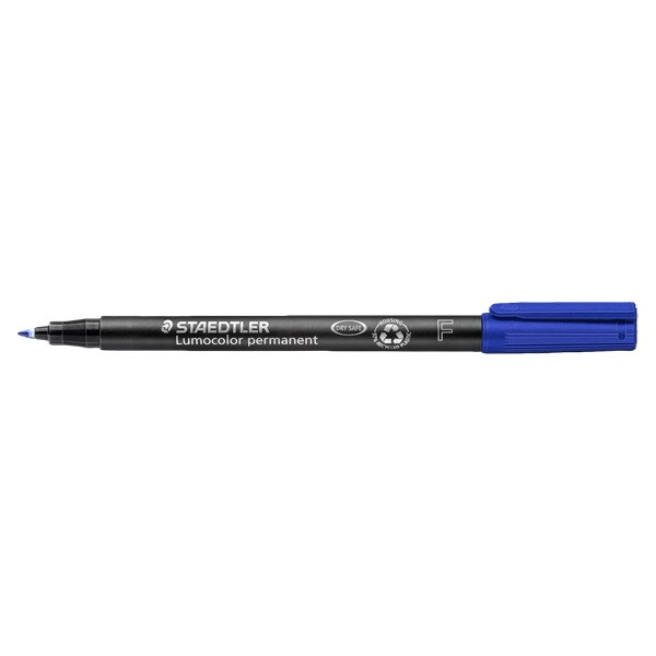 Staedtler Märkpenna permanent 0.6mm | Staedtler Lumocolor 318 | blå 318-3 424735 - 2