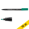 Märkpenna permanent 0.6mm | Staedtler Lumocolor 318 | grön | 10st 424740 - 1