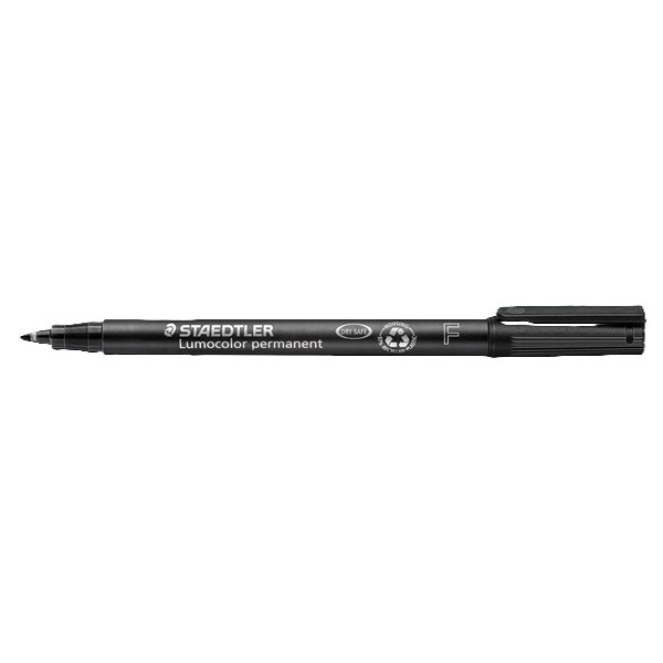 Staedtler Märkpenna permanent 0.6mm | Staedtler Lumocolor 318 | svart 318-9 424733 - 2