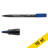 Märkpenna permanent 1.0mm | Staedtler Lumocolor 317 | blå | 10st 424747 - 1