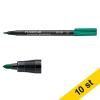 Märkpenna permanent 1.0mm | Staedtler Lumocolor 317 | grön | 10st 424748 - 1