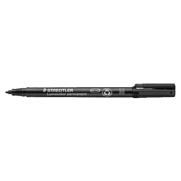 Staedtler Märkpenna permanent 1.0mm | Staedtler Lumocolor 317 | svart 317-9 424741 - 2