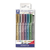 Staedtler Metallic marker + Pigment liner | 7st