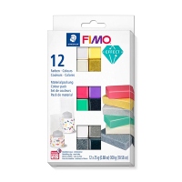 Modellera | Fimo | blandade färger effekt | 25g | 12st 209652