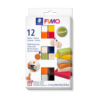 Modellera | Fimo | blandade färger naturlig | 25g | 12st 209649