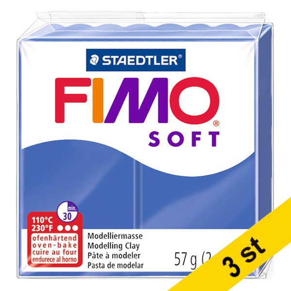 Staedtler Modellera | Fimo | briljantblå | 57g | 3st  424650 - 1