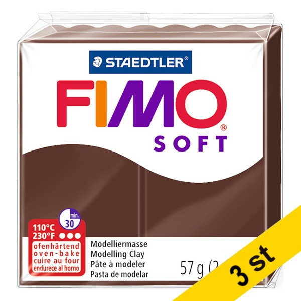 Staedtler Modellera | Fimo | choklad | 57g | 3st  424707 - 1
