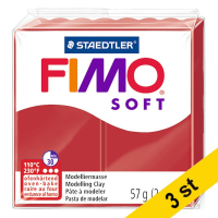 Staedtler Modellera | Fimo | julröd | 57g | 3st  424680