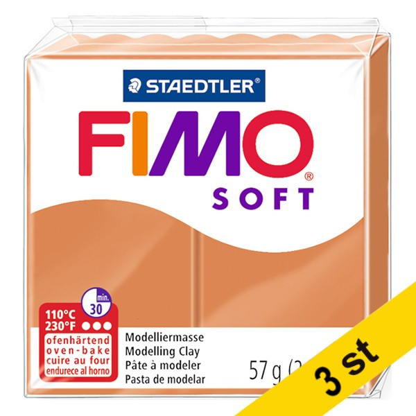 Staedtler Modellera | Fimo | konjak | 57g | 3st  424657 - 1