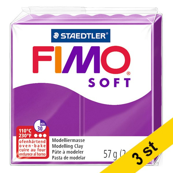 Staedtler Modellera | Fimo | lila | 57g | 3st  424668 - 1