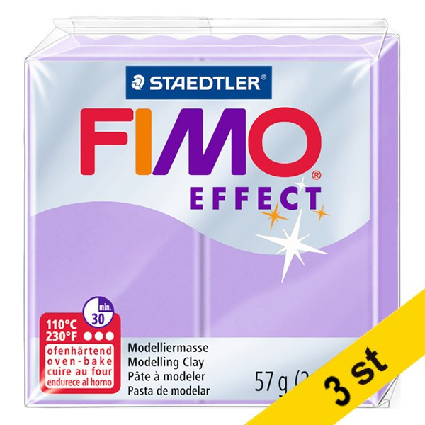 Staedtler Modellera | Fimo | ljuslila | 57g | 3st  424678 - 1