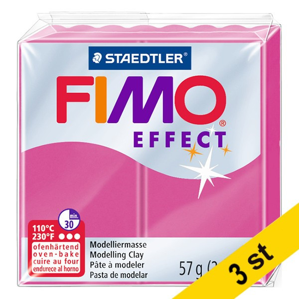 Staedtler Modellera | Fimo | rubinkvarts | 57g | 3st  424690 - 1