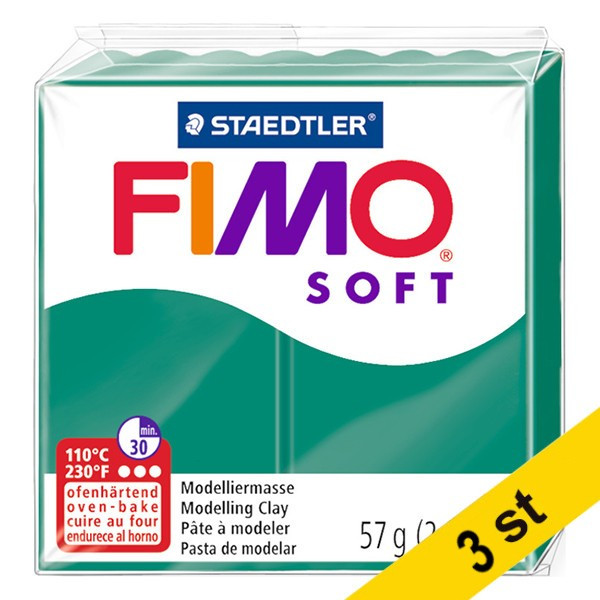 Staedtler Modellera | Fimo | smaragd | 57g | 3st  424667 - 1