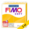 Modellera | Fimo | solgul | 57g | 3st 424662 - 1