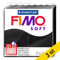 Staedtler Modellera | Fimo | svart | 57g | 3st  424714